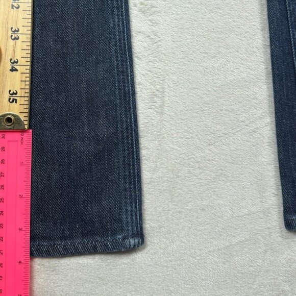 7 for All Mankind Flynt Dojo Style Gold Embroidered Pockets Bootcut Jeans 28 - Picture 11 of 16